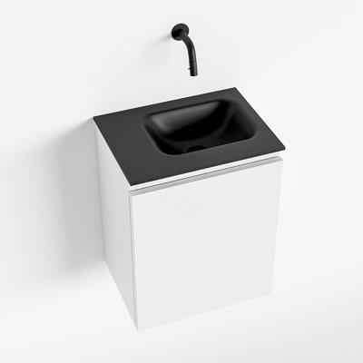 MONDIAZ OLAN 40cm toiletmeubel talc. LEX wastafel urban rechts geen kraangat MONDIAZ OLAN 40cm toiletmeubel talc. LEX wastafel urban rechts geen kraangat