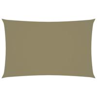 VidaXL Zonnescherm rechthoekig 2,5x5 m oxford stof beige - thumbnail