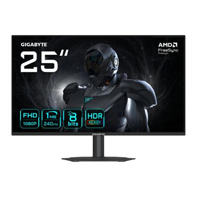 GIGABYTE G25F2A Gaming Monitor 25 inch FHD - 1920 x 1080, 240Hz, 1ms, 300CD/m², Display HDR 10, HDMI 2.0, DisplayPort 1.4