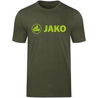 JAKO 6160K T-Shirt Promo Kids - Kaki/Fluogroen - 116 - thumbnail