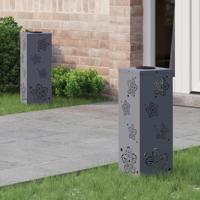 VidaXL Solar led pad licht 2 pcs antraciet koudgewalst staal - thumbnail