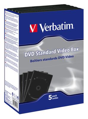 Verbatim DVD Video Tall Box 5-pack (Leerbox) CD-onbewerkte