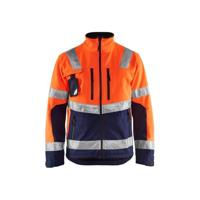 Blåkläder Softshell jack High-Vis 49002517 | High Vis Oranje/Marineblauw | Maat XXL - 7330509445983 - thumbnail