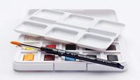 Van Gogh aquarelverf, pocket box met 12 halve napjes - thumbnail