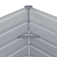 Plantenbak verhoogd 100x100x45 cm gegalvaniseerd staal bruin - thumbnail