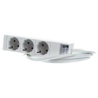 Rittal DK 7240.110 Stekkerdoos Drievoudig Aluminium Grijs 1 stuk(s) - thumbnail