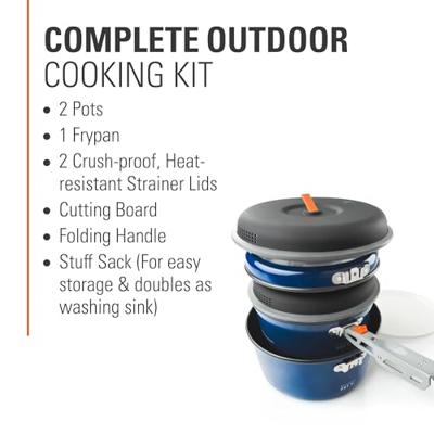 GSI Outdoors Bugaboo Ceramic Base Camper Set Pan Blauw M