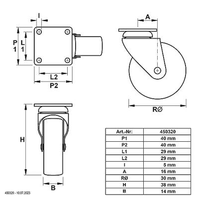 dörner + helmer Zwenkwiel Wieldiameter: 30 mm 20 stuk(s) dörner + helmer Zwenkwiel Wieldiameter: 30 mm 20 stuk(s)