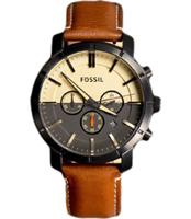 Horlogeband Fossil BQ2157 Leder Bruin 22mm - thumbnail