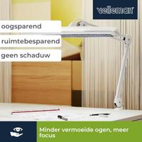 Bureaulamp 3 x 14 w wit Velleman - Velleman - thumbnail