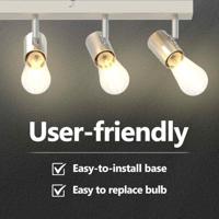 VidaXL Plafondspot met schijnwerpers nikkel 73 x 6,5 x 11,5 cm metaal - thumbnail