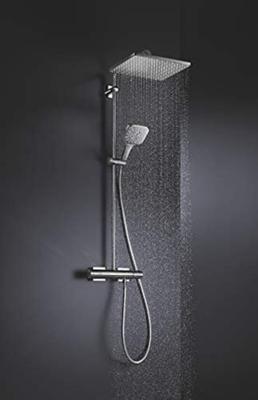 GROHE Rainshower SmartActive Regendoucheset Opbouw -hoofddouche 31cm - handdouche vierkant - thermostatisch - SmartActive - chroom 26652000 GROHE Rainshower SmartActive Regendoucheset Opbouw -hoofddouche 31cm - handdouche vierkant - thermostatisch - SmartActive - chroom 26652000