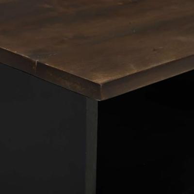 Nachtkastje met lade 2 pcs Walnotenhout 40 x 33 x 46 cm