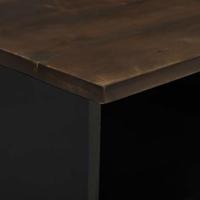 Nachtkastje met lade 2 pcs Walnotenhout 40 x 33 x 46 cm - thumbnail