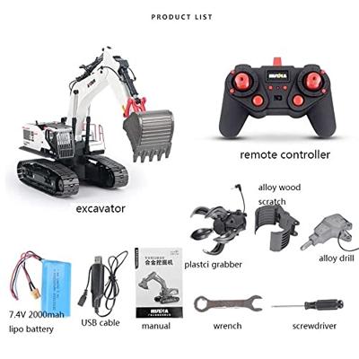 Huina RC 594 22CH Excavator (metaal)