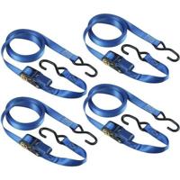 Set van 4 spanbanden - MASTER LOCK - 4367EURDAT - Met haken en ratel - 5m x 25mm - Blauw - thumbnail
