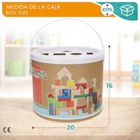 Boot met Bouwblokken Colorbaby (50 pcs) - thumbnail