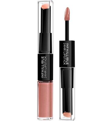 L’Oréal Paris Make-Up Designer Infaillible 24H Lipstick - 115 Infinitely Mocha - Nude - Langhoudende, Verzorgende Lippenstift - 5 ml