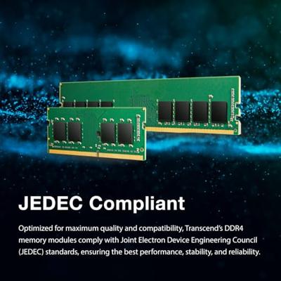 Transcend jm3200hsg-8g jetram so-dimm, 8 gb, ddr4, 3200 mhz, 1rx16, 1gx16, cl22, 1.2v