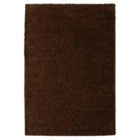 Tapeso Hoogpolig vloerkleed shaggy Trend effen - bruin - 300x400 cm - thumbnail
