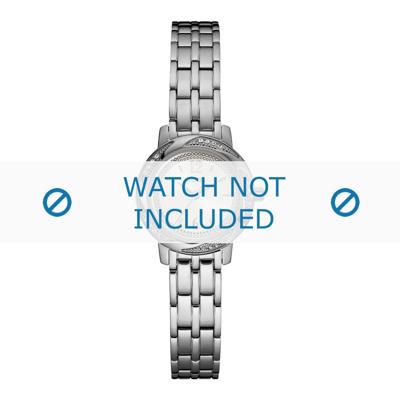 Guess horlogeband W0935L1 Rose Hill Staal Zilver 12mm