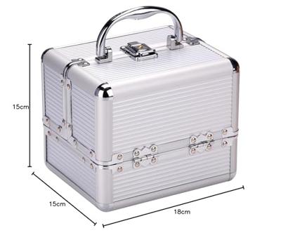 Make-up Koffer Zilver