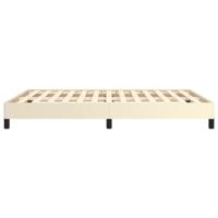Bedframe kunstleer crmekleurig 140x190 cm - thumbnail