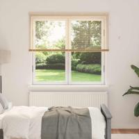 VidaXL Venetiaanse blind lichtbruin met patroon 150 x 160 cm pvc - thumbnail