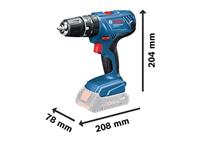 Bosch Professional GSB 18V-21 Accu-klopboor/schroefmachine Incl. 2 accus, Incl. lader, Incl. koffer - thumbnail