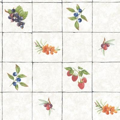 Galerie Just Kitchens Behang met tegels en fruit - G45417