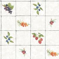 Galerie Just Kitchens Behang met tegels en fruit - G45417 - thumbnail