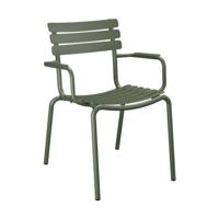 Houe Alua Dining tuinstoel met arm Olive Green - thumbnail