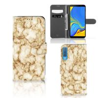 Samsung Galaxy A7 (2018) | Bookcase | Marmer Goud - thumbnail