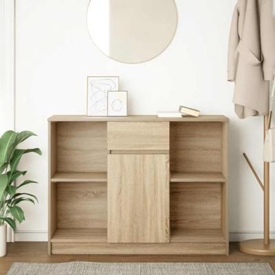 Dressoir met lade 101x35x76 cm spaanplaat sonoma eikenkleurig Dressoir met lade 101x35x76 cm spaanplaat sonoma eikenkleurig