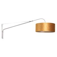 Steinhauer Wandlamp elegant classy 8132 staal velours kap goud - thumbnail