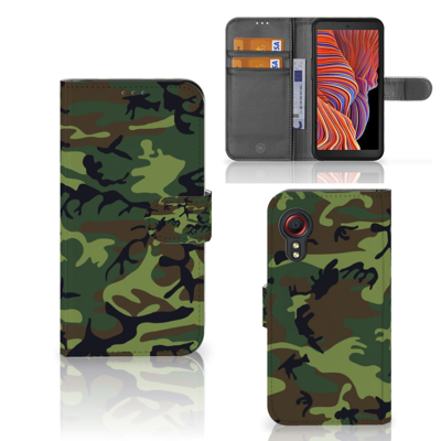 Samsung Galaxy Xcover 5 | Telefoon Hoesje | Army Dark Samsung Galaxy Xcover 5 | Telefoon Hoesje | Army Dark