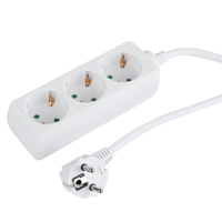 Q-Link Tafelcontactdoos 3-voudig Randaarde En 5,0m Sn (3x1,5mm) - thumbnail