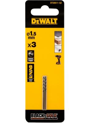 DeWalt Accessoires Black & Gold Metaalboor | 1,5 mm - DT20511-QZ