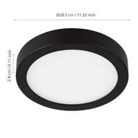 Eglo PlafonnièreZigbee Fueva-Z zwart - Ø 28,5cm - 98847 - thumbnail