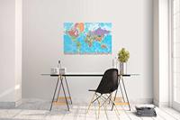 Poster Map World Ita Physical Politic 91,5x61cm - thumbnail