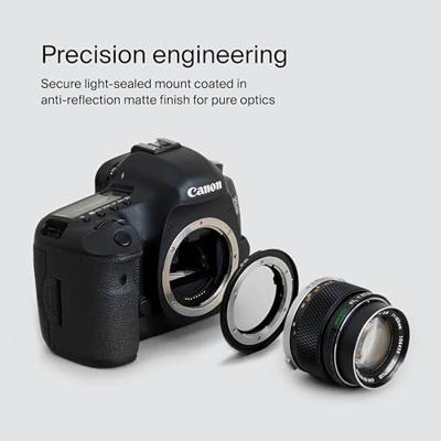 Urth Lens Mount Adapter: Compatible with Olympus OM Lens to Canon (EF / EF S) Camera Body