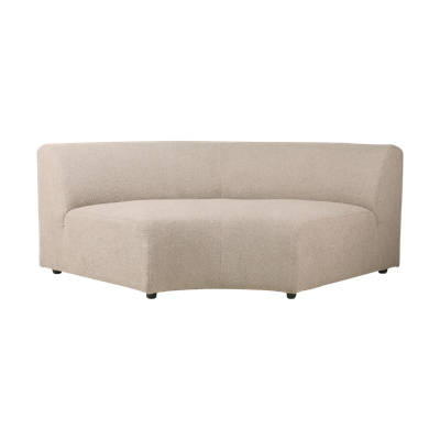 HKliving Jax Bank Element - Middenstuk Rond - Bouclé - Taupe HKliving Jax Bank Element - Middenstuk Rond - Bouclé - Taupe