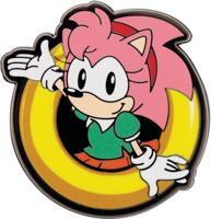 Sonic The Hedgehog Pin Badge - Amy - thumbnail