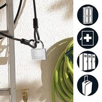 Masterlock 50mm - 25mm hardened steel shackle, 7mm diam. - double locking - 5-pin - 9150EURD - thumbnail