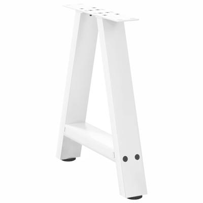 Salontafelpoten 2 st A-vormig 50x(42-43) cm staal wit - thumbnail