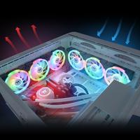 Thermaltake SWAFAN EX14 ARGB Premium Edition PC-ventilator Zwart (b x h x d) 140 x 140 x 25 mm Incl. LED-verlichting - thumbnail