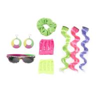 Feestset disco met accessoires - set van 8 - thumbnail