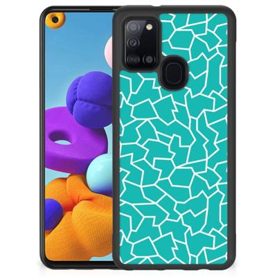 Samsung Galaxy A21s Case Cracks Blue Samsung Galaxy A21s Case Cracks Blue
