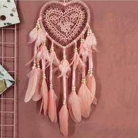 Creatieve hand-geweven ambachten Dream Catcher huis auto muur opknoping decoratie type: zonder licht (lichtroze) - thumbnail