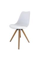 byLIVING 2 stoelen Kira (Wit/eiken) - thumbnail